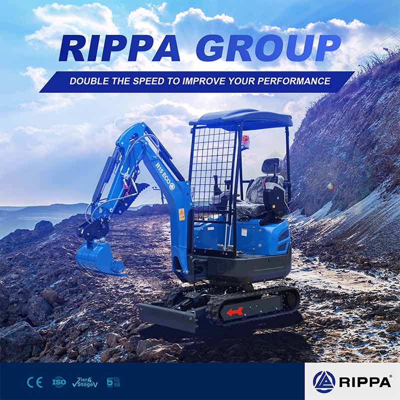 RIPPA R15 small excavator: an ideal engineering solution for the European and American markets